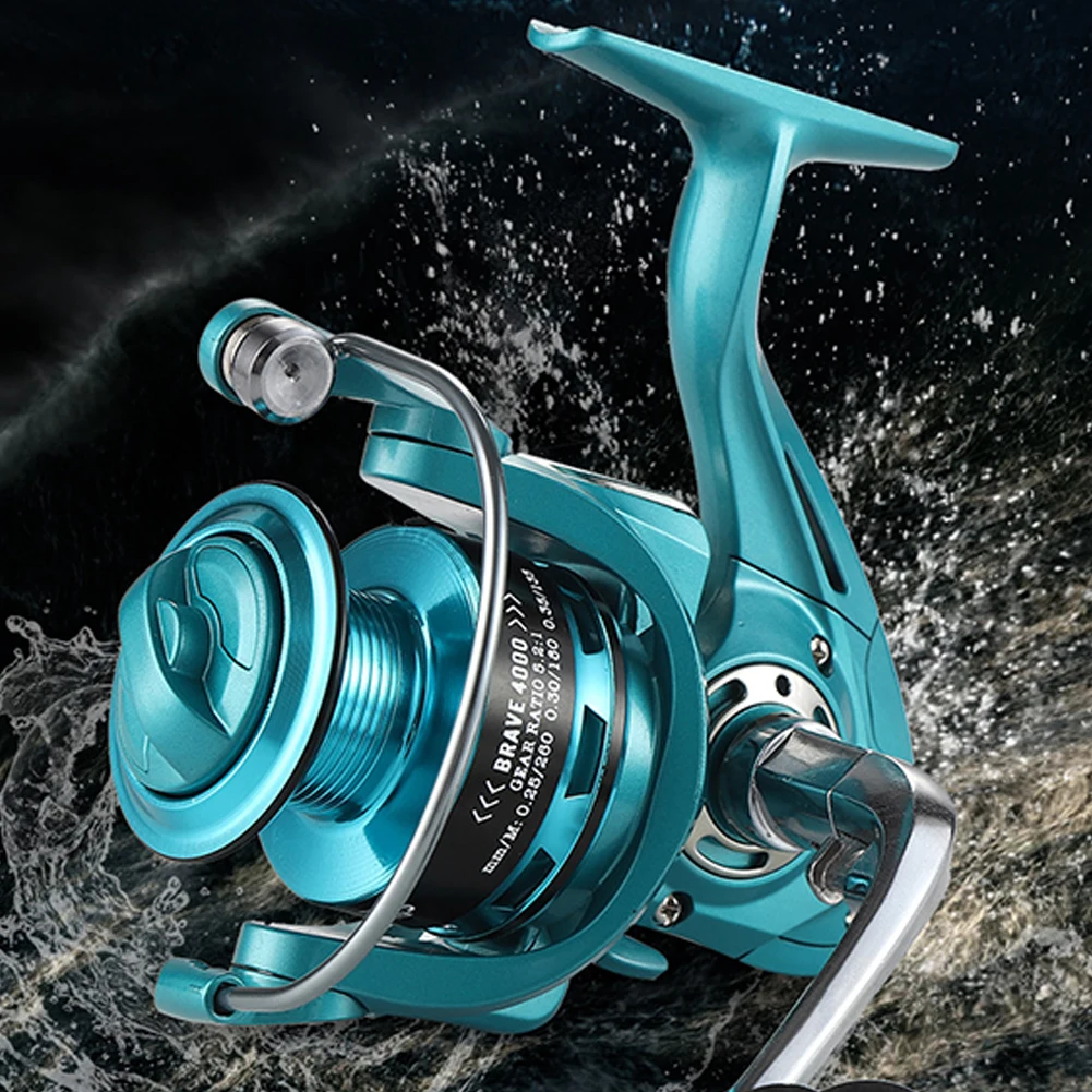 12 Bearing Fishing Reel VitalEase Spinning Fishing Reel - 5.2:1 Gear Ratio 12BB Saltwater Freshwater Aluminum Alloy Fishing Reel For Big Fish