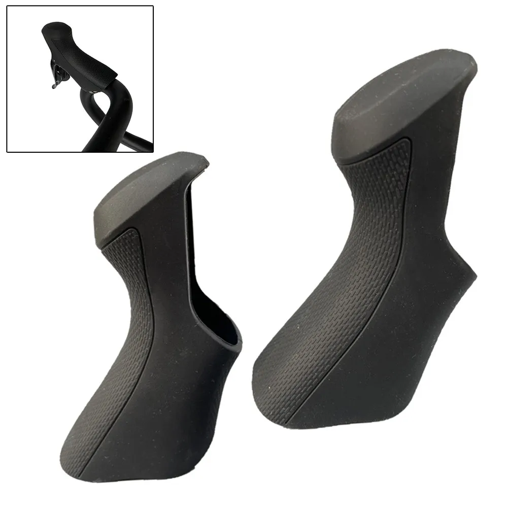 Caoutchouc Poignee Capots Levier Shimano Ultegra ST-6800 - Pièce Rechange Vélo Route Noir Rechange Leviers Shimano