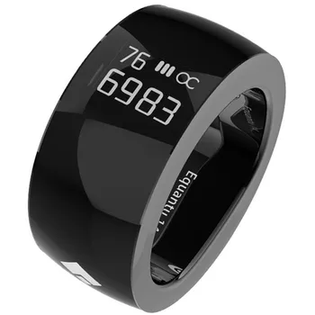 Waterproof Smart Ring Prayer Buddha Sutra Counter Display Screen Bluetooth Electronic Time Reminder Charge Bracelet Phone APP 1