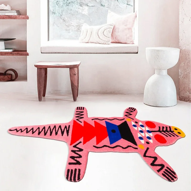 Living Room Carpet Cartoon Leopard Tiger Children Bedroom Bedside Rug Large Area Home Decoration Cute Corridor Plush Mat ковер