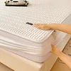 Waterproof Mattress Protector Soft Breathable 100% Waterproof Mattress Pad Cover Soybean Bedspread Durable Non-Slip Bed Cover 3