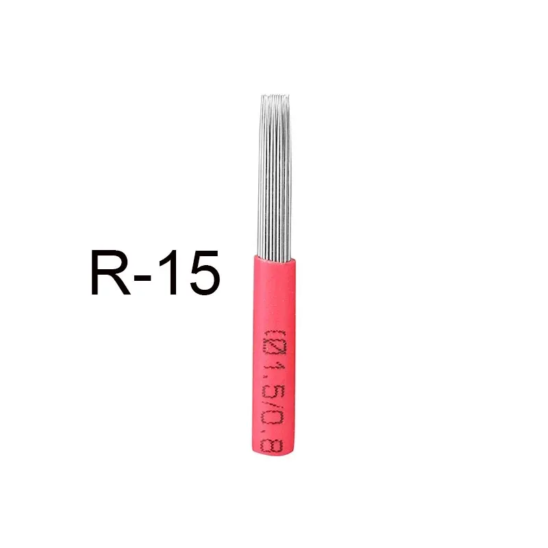 

500pcs 15 Round needles for manual pen permanent makeup manual fog pen needle RL 15 fog eyebrow pen needles microblading blades