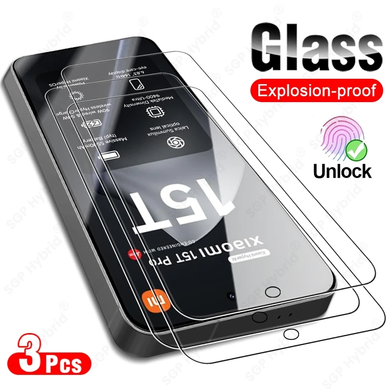 3-Pack Premium 9H Tempered Glass Screen Protector Sheets