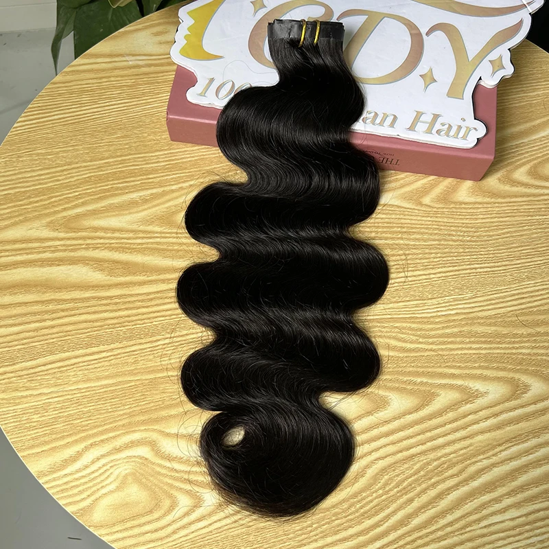 15A Body Wave Clip in Hair Extensions Natural Black Color 100% Unprocessed Raw Human Hair Clip in Extensions 7Pcs/Set 120g