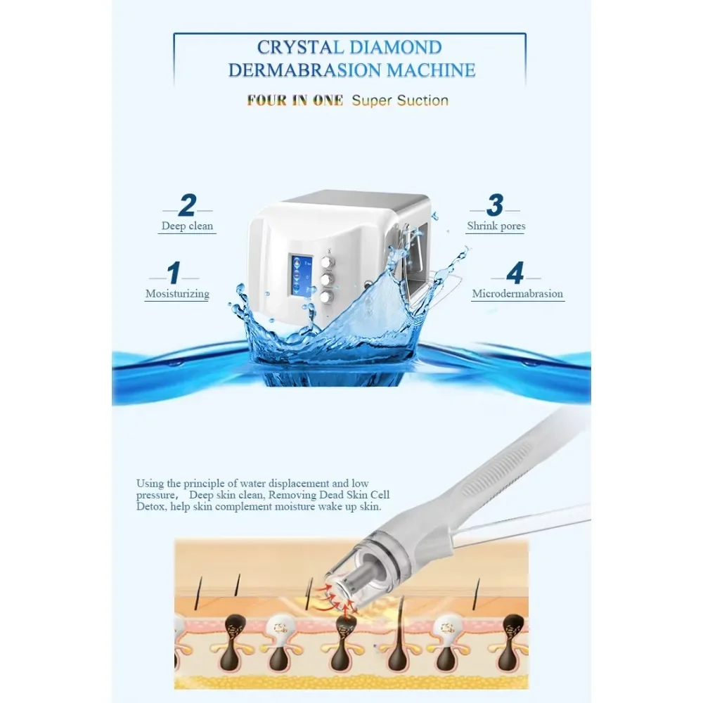 Hot Multi-functional skin Water Dermabrasion water Clean Microdermabrasion diamond spa9.0 face Cleaning Facial Machine