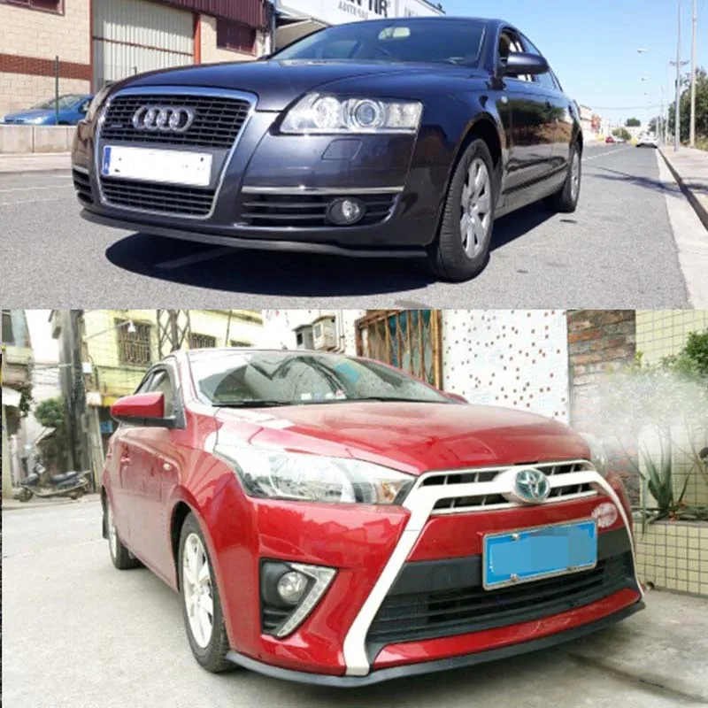 Car Front Bumper Lip Splitter Spoiler Rubber Skirt Protector Body Trim Side Skirt