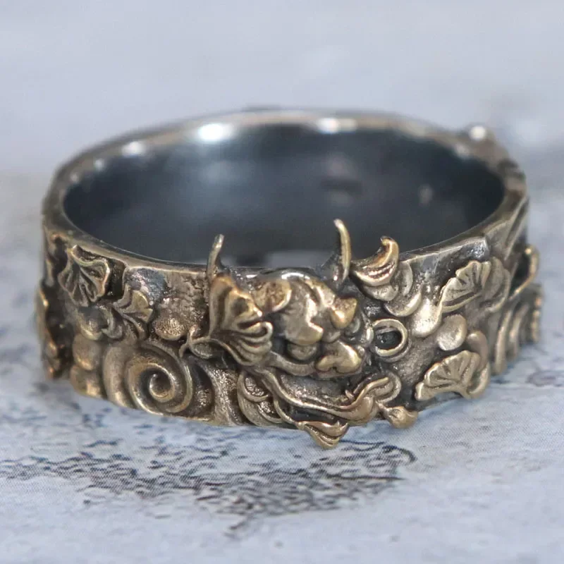 10g Oni Mask Hannya Kabuki Japanese Traditional Pattern Wedding Real  Customized 925 Solid Sterling Silver Rings Many Sizes 6-13