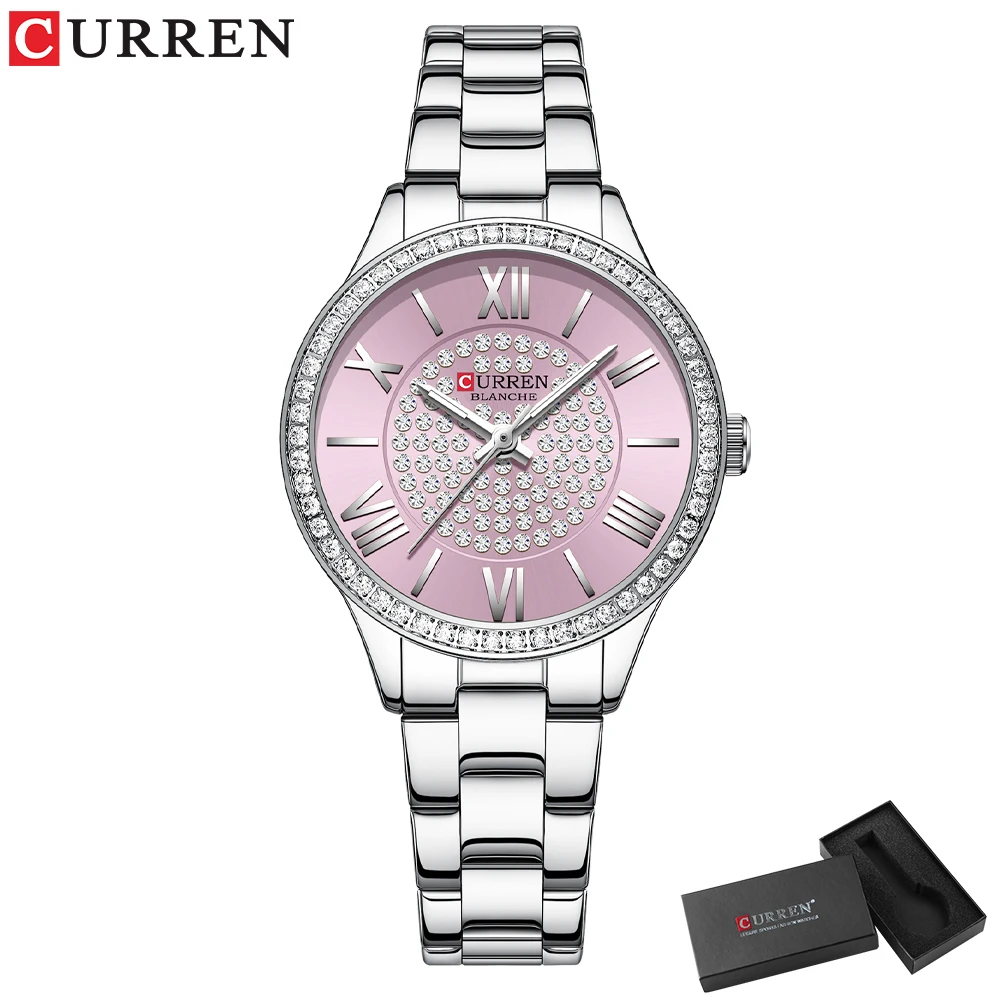 silver pink box