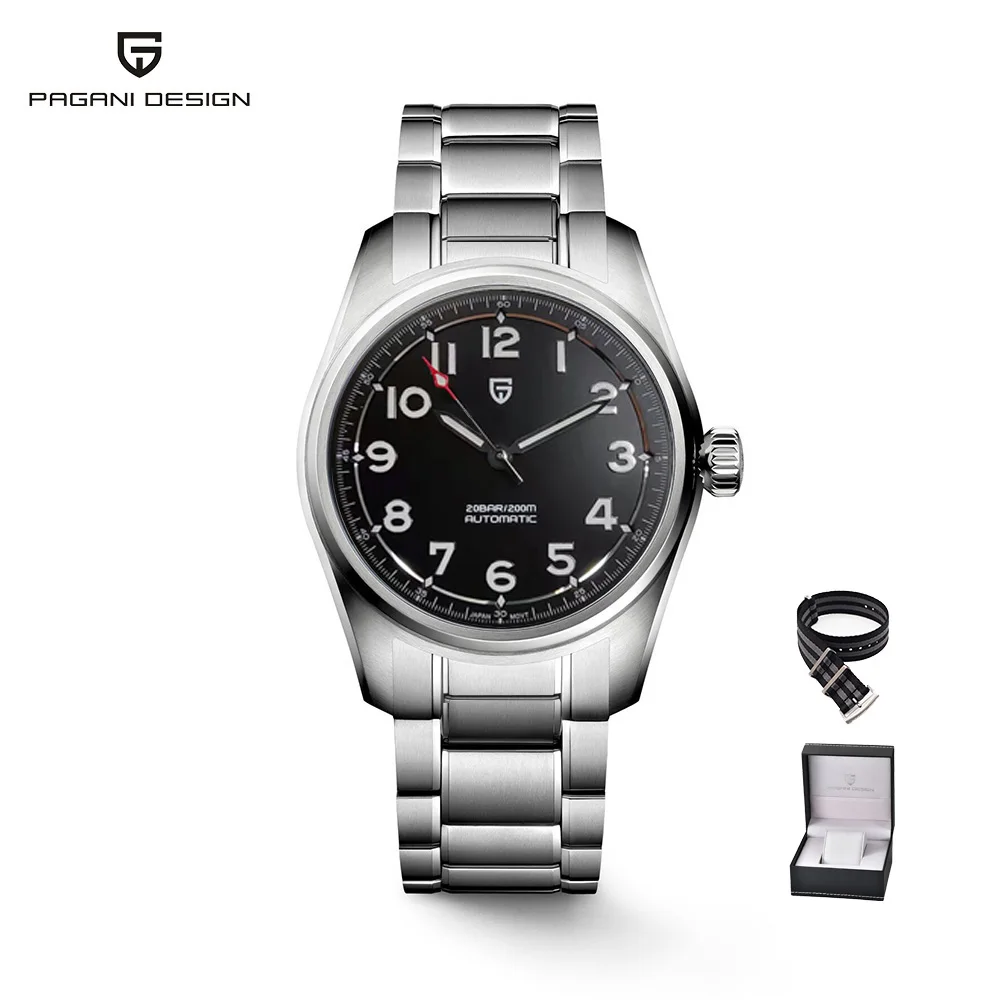 2022 New 38MM PAGANI Design Top Brand Men's Pilot Automatic Mechanical Watches Nh35A Sapphire waterproof 200m Relogio Masculino 
