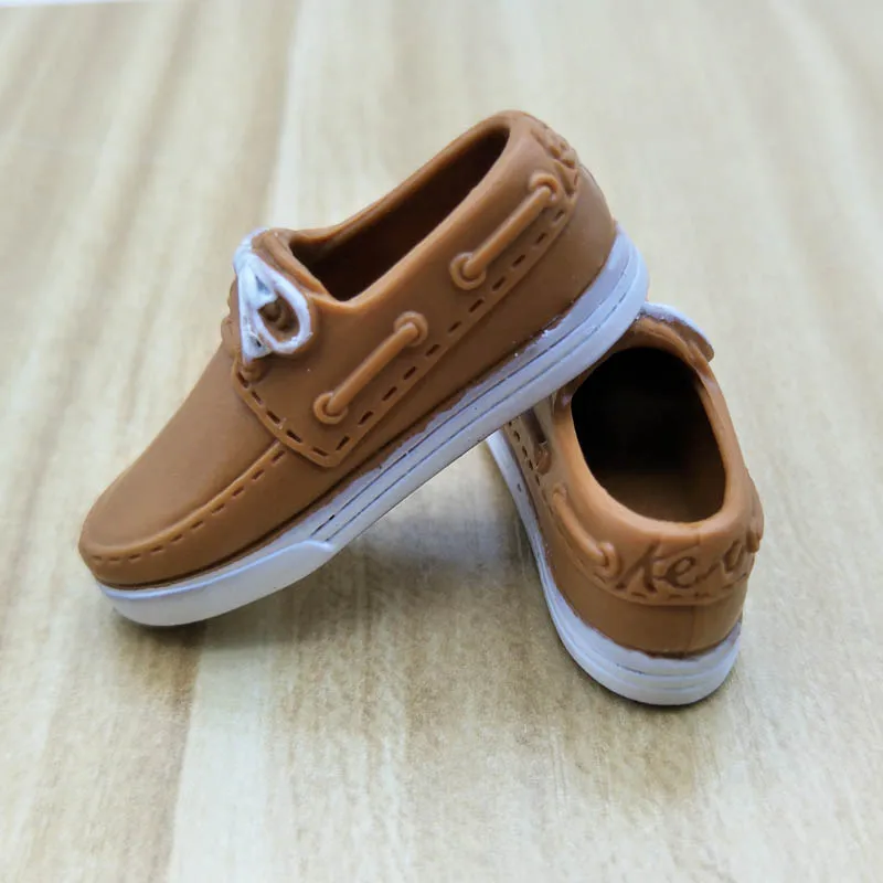 Brown Casual Shoes For Barbie Ken Male Doll 1:6 Doll Accessories Mini Shoes For Prince Ken Boy Men Doll