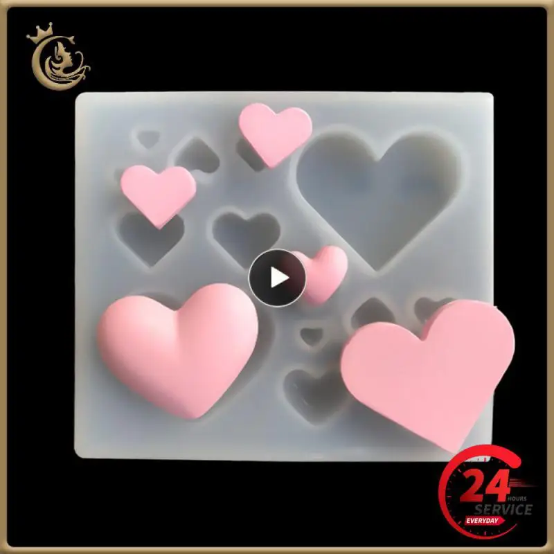 

Various Size of Heart Shaped Silicone Epoxy Resin Mold Jewelry Accessories Jewelry Tools
