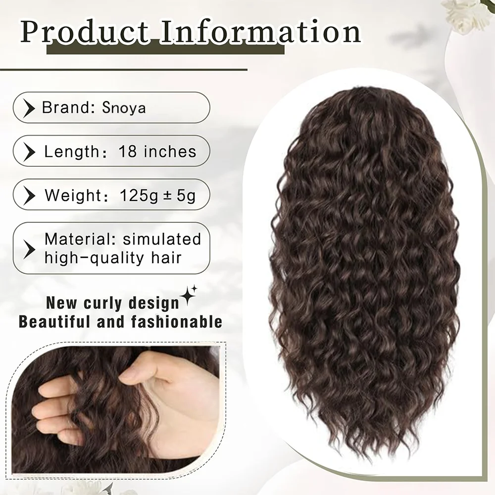 Curly Fluffy Hairpiece