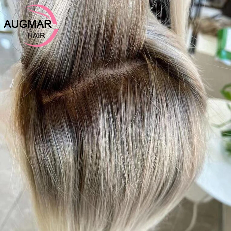 13x6 Hd Lace Frontal Wig 360 Ash Blonde Highlight Wig Human Hair Pre Plucked 13x4 Straight Lace Front Human Hair Wigs For Women