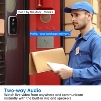JOOAN 3MP 2MP WiFi Video Doorbell Camera Smart Home Security Battery PIR Motion Detector Two Way Intercom Free Cloud Storage - Image 2