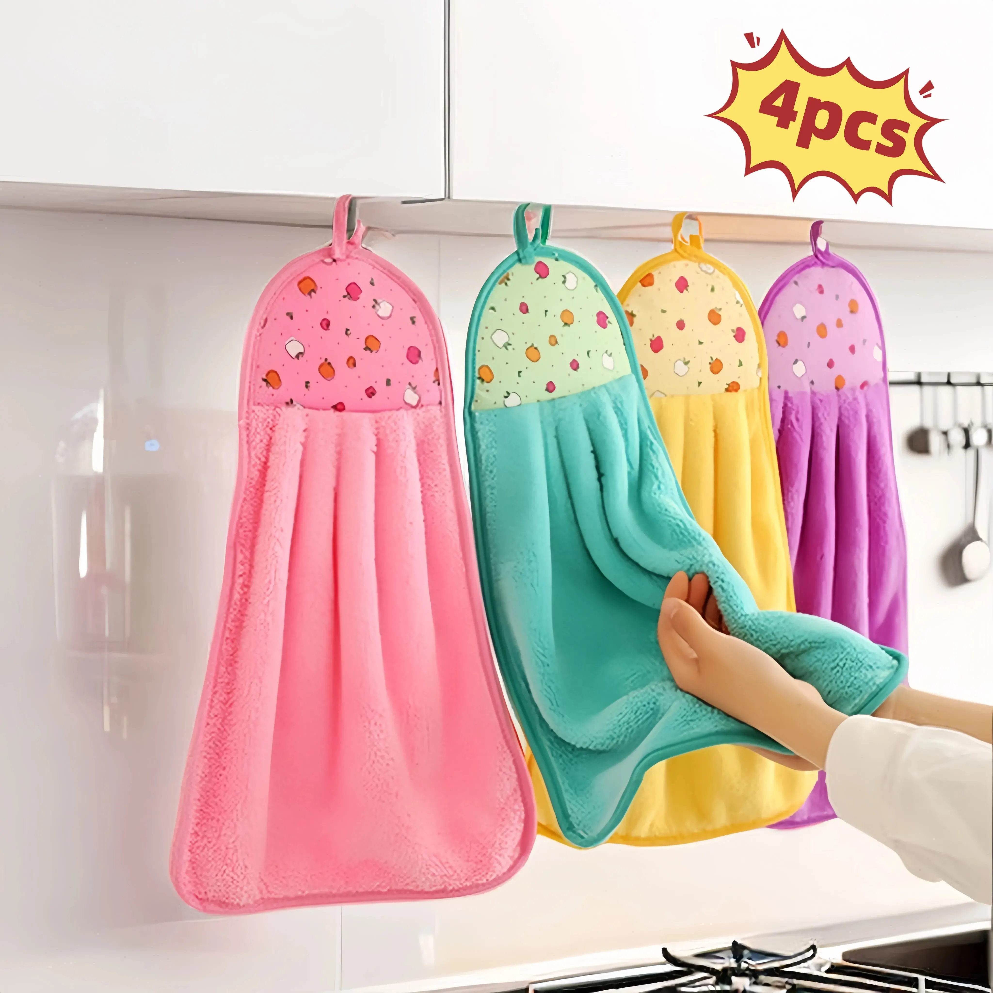 Pidada Lot De 2 Essuie-ains 100 % Coton Doux Et Absorbants Pour Salle De Bain - Otif Floral