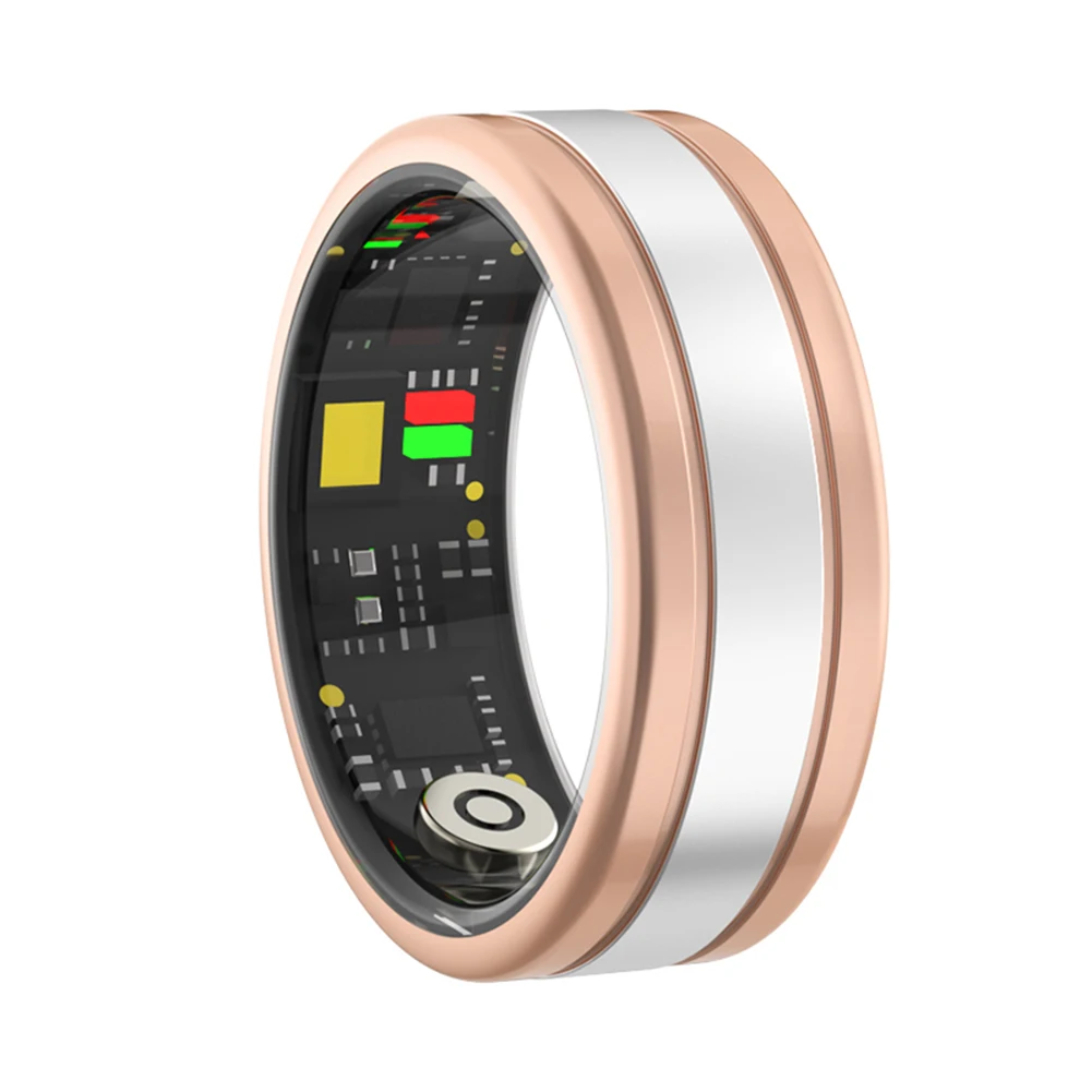 Bague Intelligente Vintage avec Surveillance de la Fréquence Cardiaque