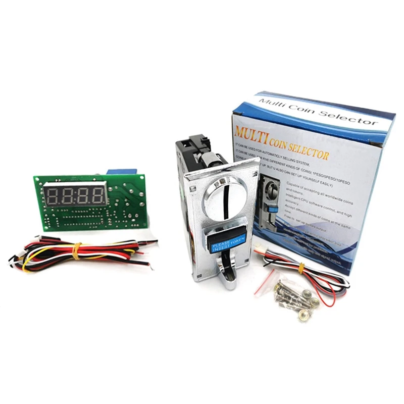 

Multi-Currency Coin Acceptor Time Control Board Massage Chair Washing Machine Time Control Box Accessories
