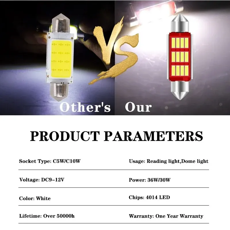 ?A?? C5W C10W LED a, 4014 LED oa? ?E?AO ???˦ ?Ao ??oa, ?Aa̢ o?U 12V, 31mm, 36mm, 39mm, 41mm, 10 
