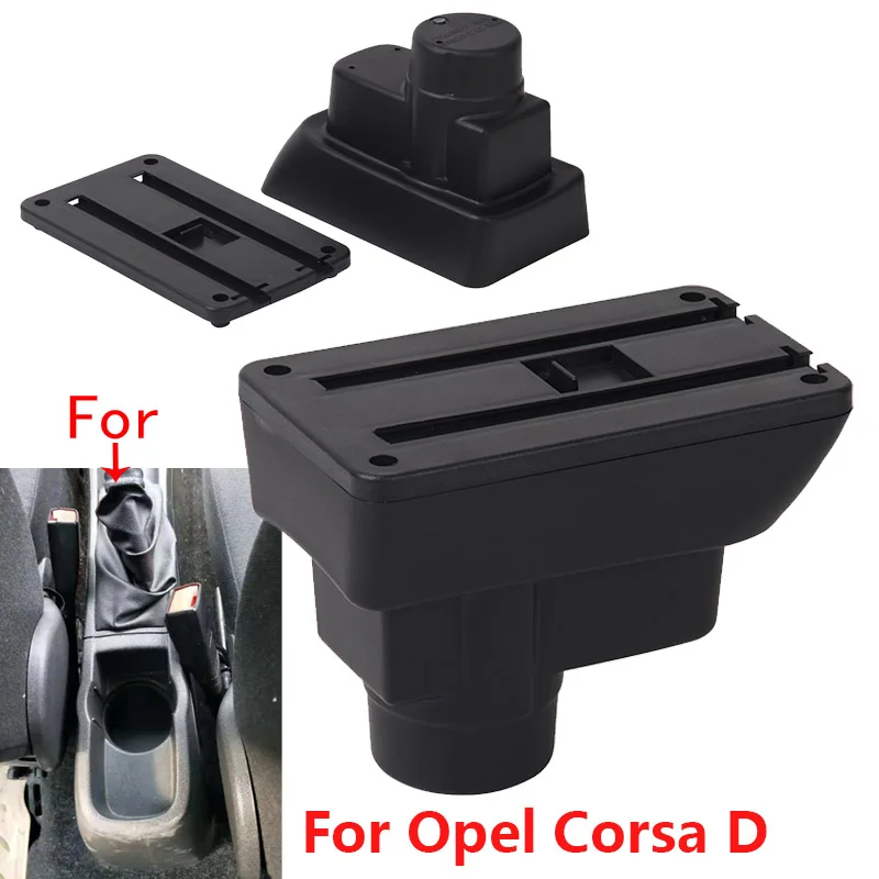 Für Opel Corsa D Armlehne box Für Opel Corsa Auto armlehne rückenlehne  Innen teile lagerung box Retrofit teile Auto zubehör - AliExpress
