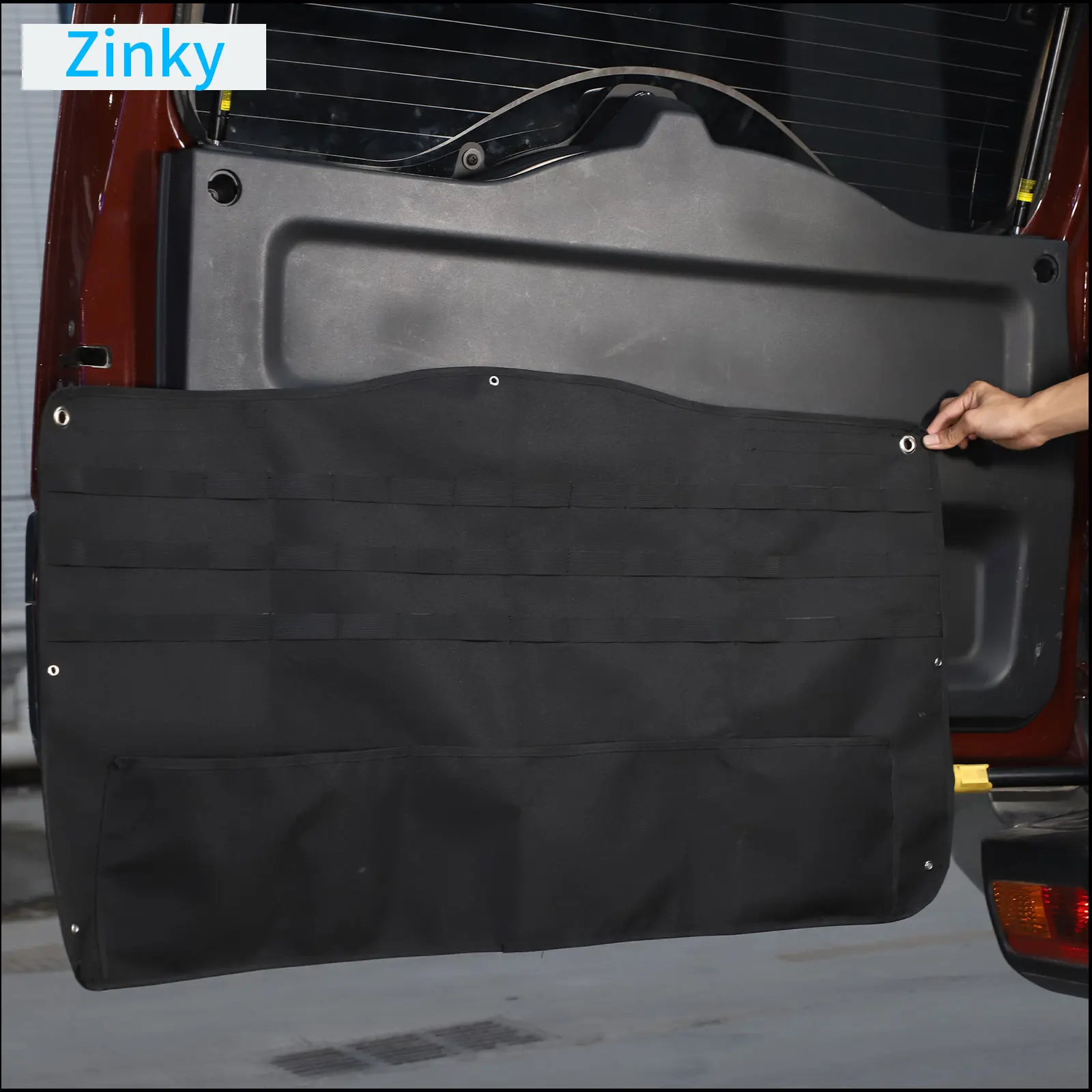 

Zinky for Toyota FJ Cruiser 2007-2021 Car Tailgate Luggage Storage Bag Tool Storage Bag Oxford Cloth Storage Accessories 1 Pcs