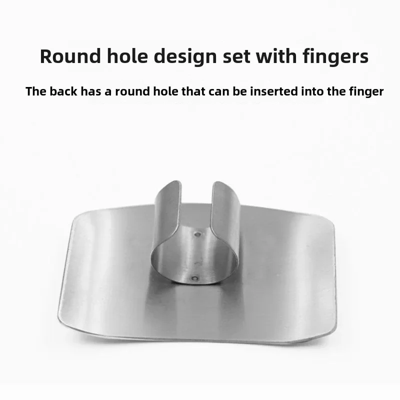 Finger Protector Finger Guard Kitchen Accessories Stainless Steel Finger Cover Finger Protection Safe Cutting Kitchen Must Have Cutting Guard Thumb Protector
