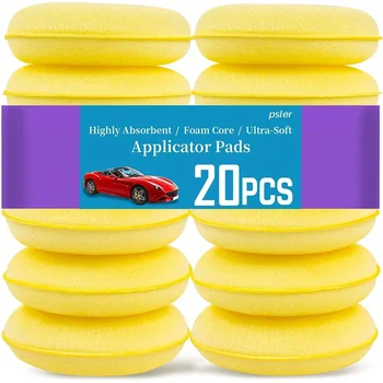 Car Round High Density Waxing Polish Sponges Foam Applicator Pads Curing and Polishing Sponges Auto Cleaning Tools Accessories 1