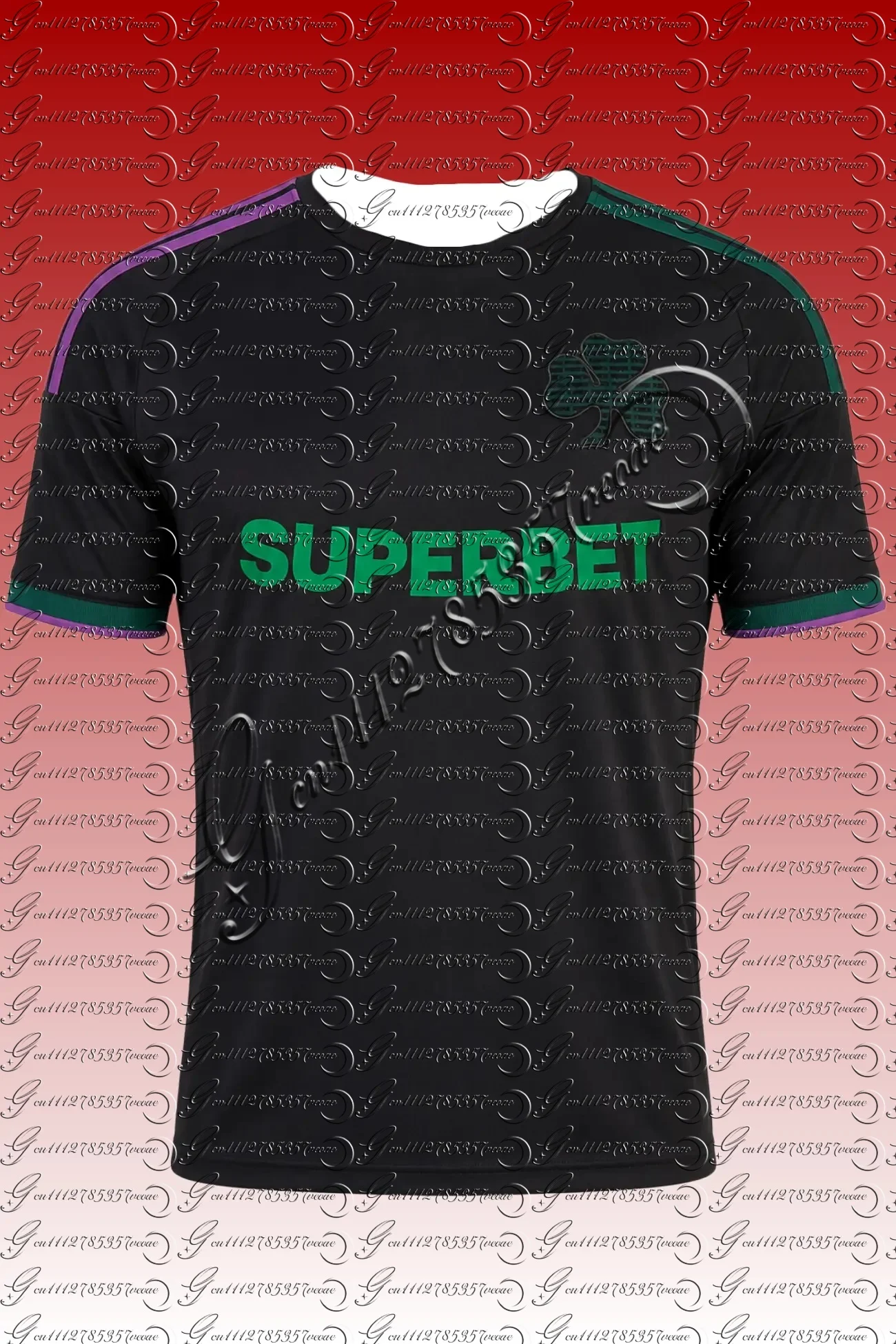 Panathinaikos Heim- und Auswärtstrikot Herren Grün Schwarz Kurzarm Griechenland Atmungsaktives Fußballtrikot für die ganze Familie