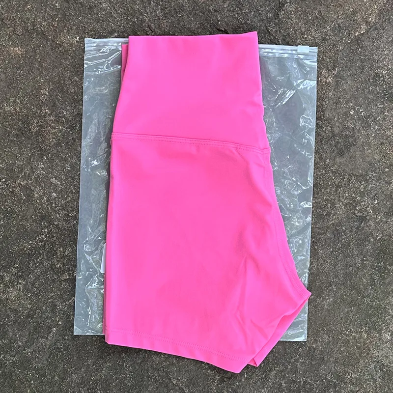 Women's Sexy High Waist Solid Color Yoga Shorts - Soft, Tight, and Perfect