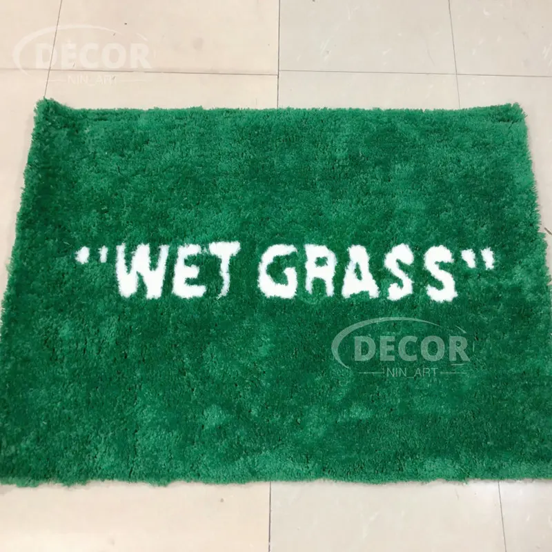

Home WET GRASS Rug Green Carpet Trend Home Plush Floor Furnishings Trendy Ki x vg Joint MaRkeRAd Plush Floor Mat Parlor Bedroom