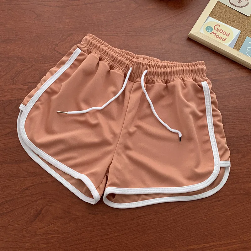Women Golf Shorts Summer Drawstring Wide Leg Sweat Short None Elastic Lace Up Shorts Fitness Running Loose Casual Sports