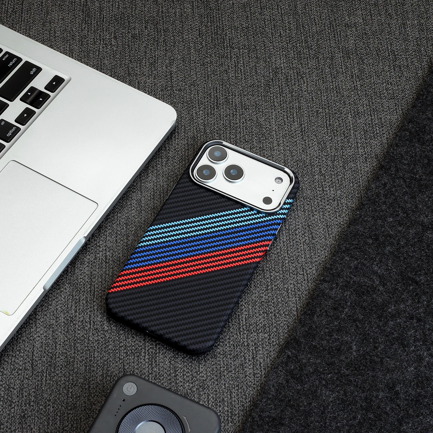 ตัวเลือกสินค้า เคสแม่เหล็กคาร์บอนไฟเบอร์ ป้องกันการกระแทก ชาร์จไร้สาย iPhone 17 Air 16 15 14 13 12 Pro Max