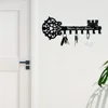 Sweet Home Key Holder Hooks Wall Mounted Decorative Black Metal Hanger Iron Art Coat Rack and Organizer Hook Stylish Wall Décor 6