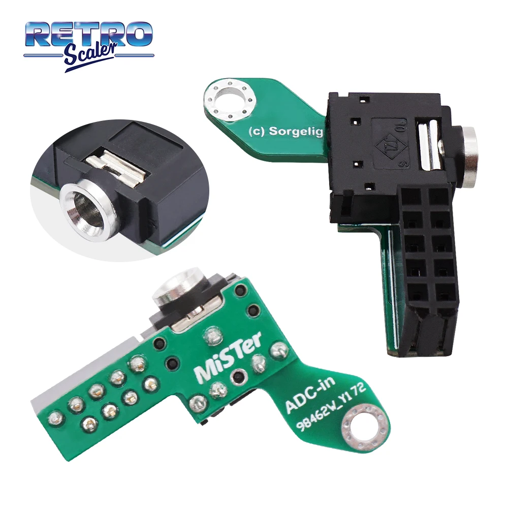 RETROSCALER Audio Tape Input Board MiSTerFPGA DE10, Component Interface for MiSTer FPGA