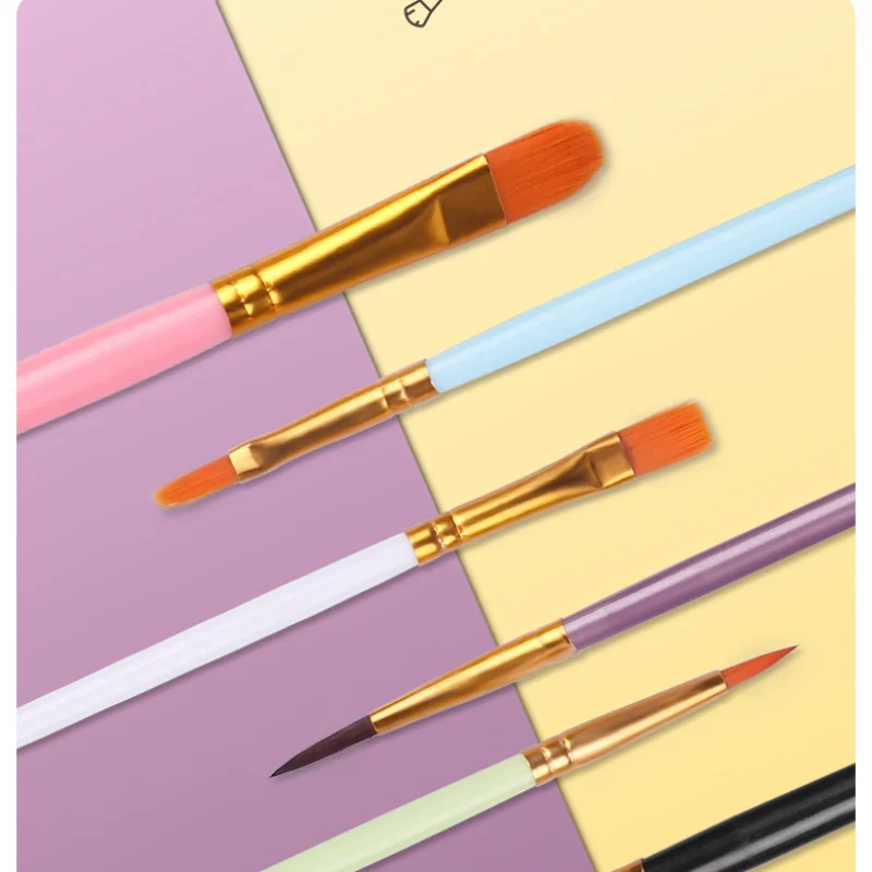 Professional Paint Brush Set - 10 Synthetic Nylon Brushes for Acrylic, Oil and Watercolor Painting 3