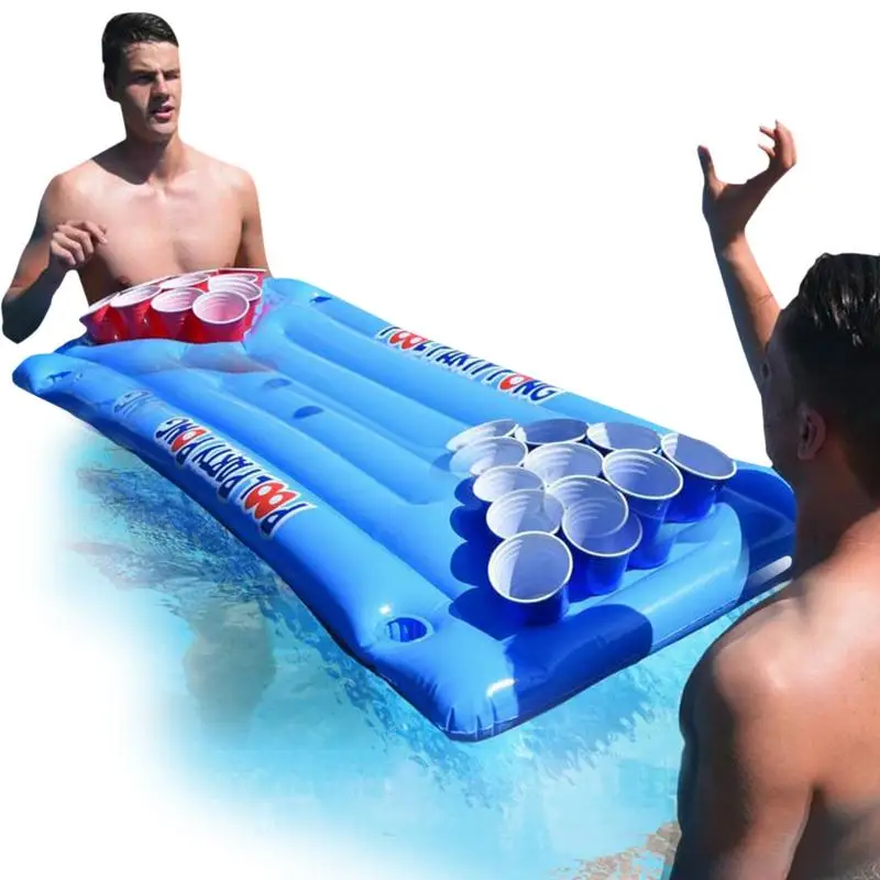 

Inflatable Pool Game Table Float Pong Table Inflatable With Social Floating Floating Pool Barge Game Table Raft Lounger For Pool