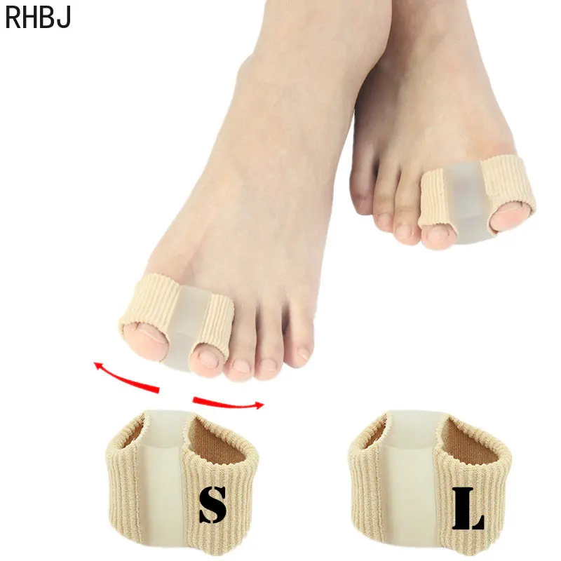 RHJB 2Pcs Silicone Bunion Hallux Valgus Corrector Thumb Foot Care Tool Toe Spreader Separator Finger Correction Straightener