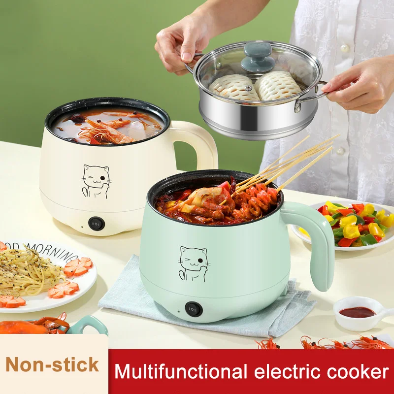 Multi-Functional Medical Stone Square Pot Electric Cooker Pan Hot Pot for Household UK Plug 220V Electric Multi-Cooker 