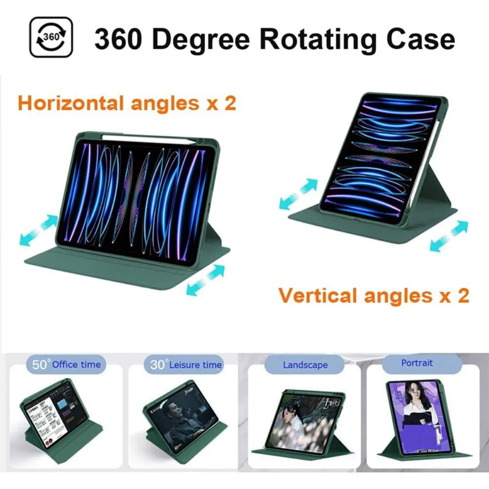 Premium 360 Rotating Protective Case for iPad Air - Versatile and Stylish Cover