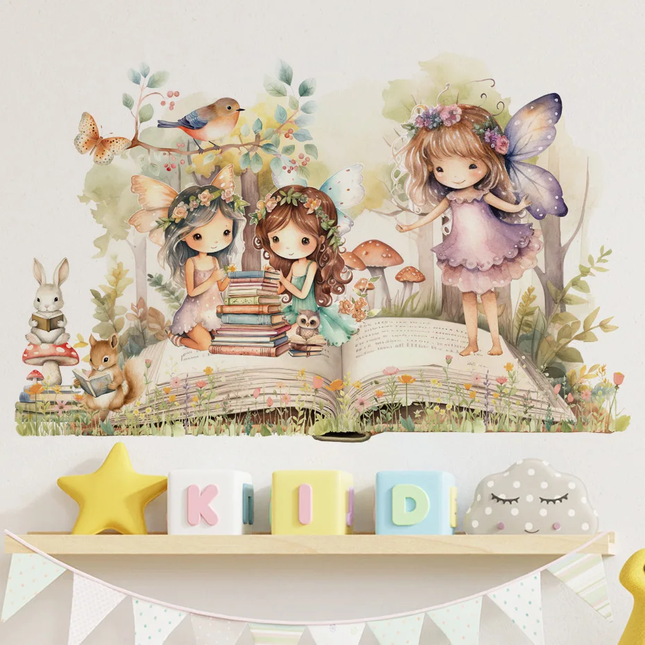 Fairy Reading Wall Sticker 3