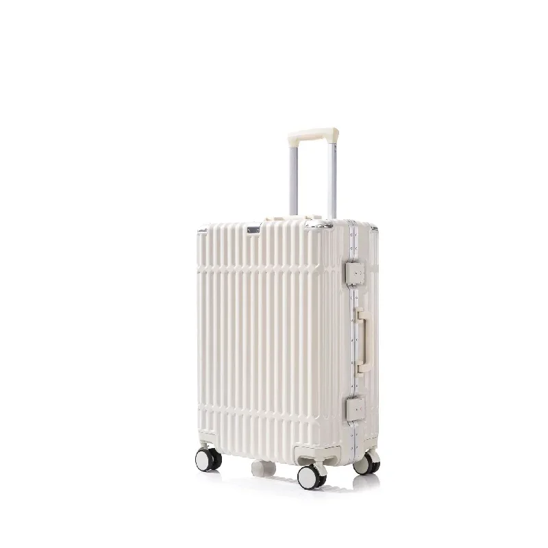 Aluminum Frame Multifunctional Large Size 28-Inch Trolley Case Universal Wheel Cup Holder USB Interface Boarding Travel Luggage