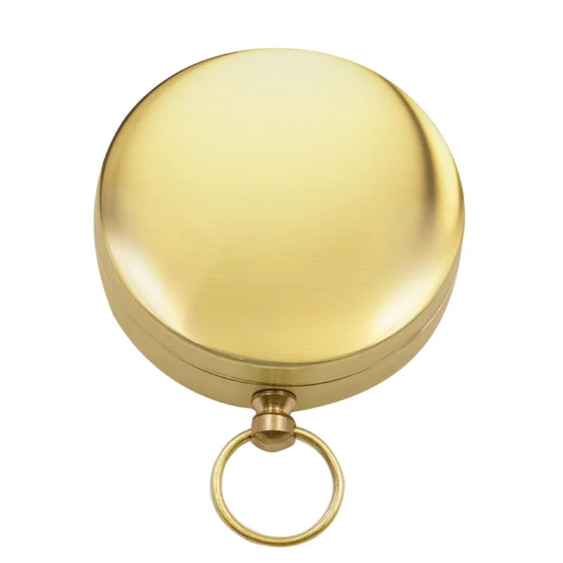 Survival Compass Hiking Brass Portable Pocket Watch Type Camping Outdoor Travel Tactical Tool Luminous Waterproof