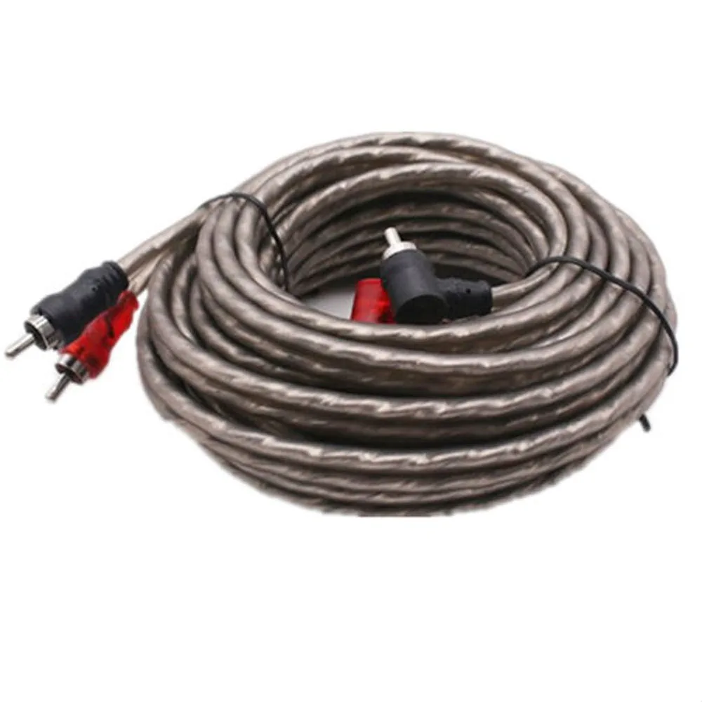 Car Audio Signal Cable Audio Subwoofer AMP RCA Power Cable Line AGU 4.2M Car System Accessories