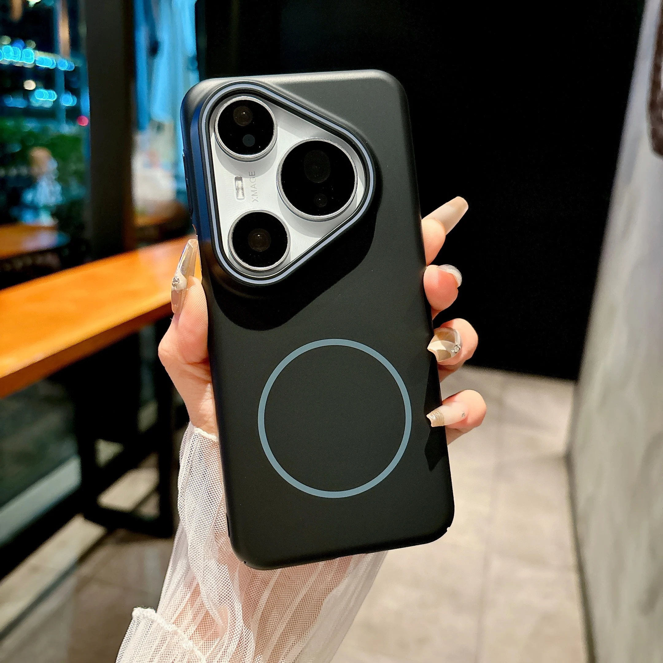 Magnetic Ultra-Thin Matte Phone Case with Hard Cover