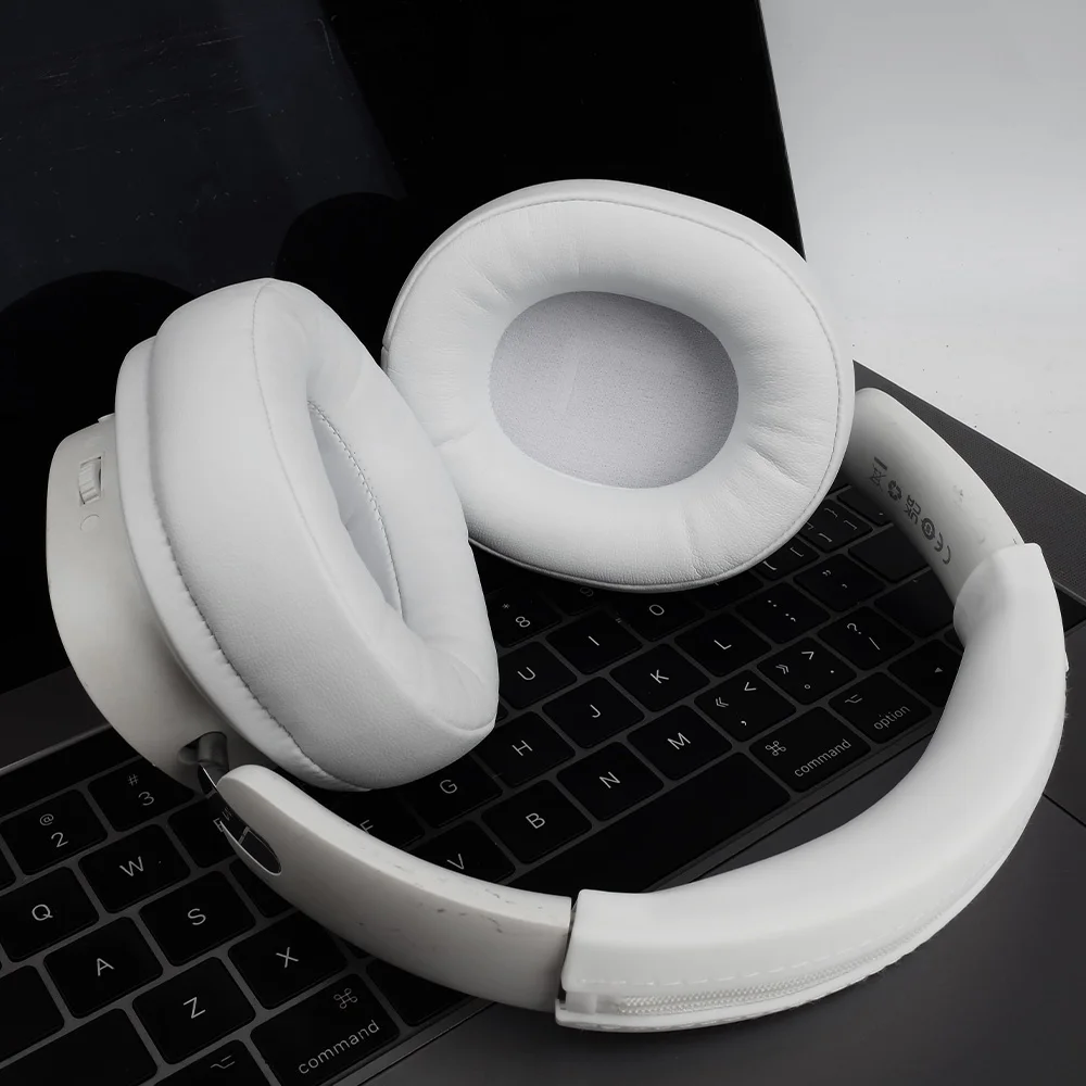 Earpads for baseus GH02 White Earphone pads Gaming Wireless replacement headphones Earmuffs Mesh cloth Memory Covers Sponge