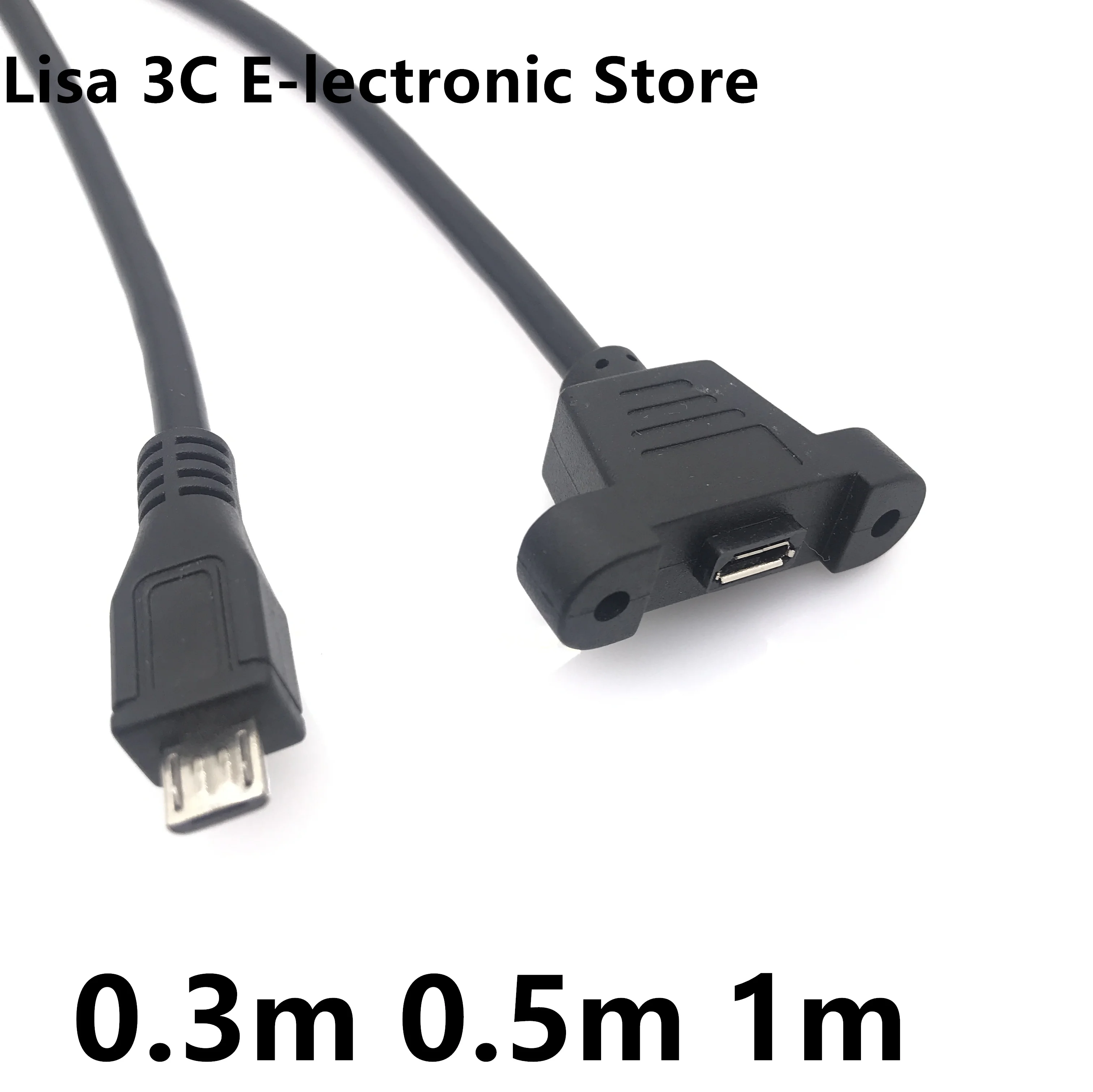 0.5m White Micro USB Cable - A to Micro B