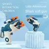 Shark Gun Ejection Soft Bullet Gun Children Safety Cute Toy Children Birthday Gift  Automatic Shell Ejection Soft Bullet Air Gun 1