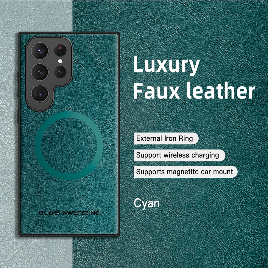 Luxury Leather Phone Cover Case