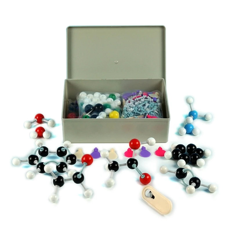 

307 Pcs Chemistry Molecular Model Molecular Model Set for Inorganic & Organic Chemistry with Atoms Bonds and 1 Tool LX9A