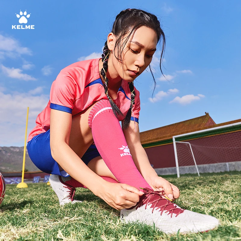 Kelme Women's Football Suit Set Team Clothes Printed Short Sleeve Ball Clothes Outdoor Basketball Sports