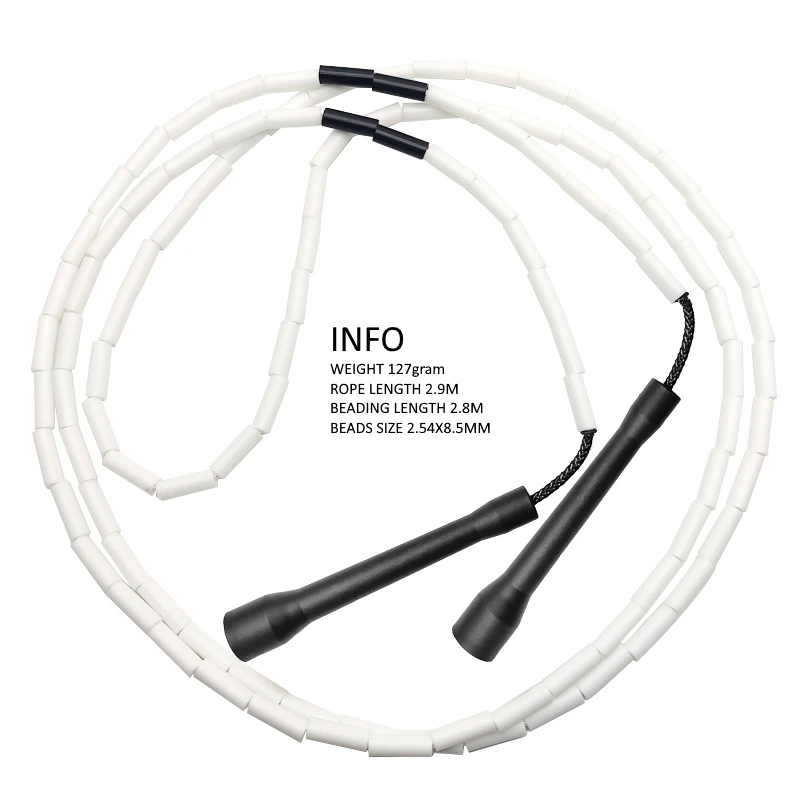 NEVERTOOLATE  HARD BEADS CC HANDLE ELEVATE ROPE FREESTYLE JUMP ROPE SKIPPING ROPE SKIP 3